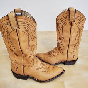 Vintage Frye leather Cowboy boots Womens Sz 9B 77697 Jane
